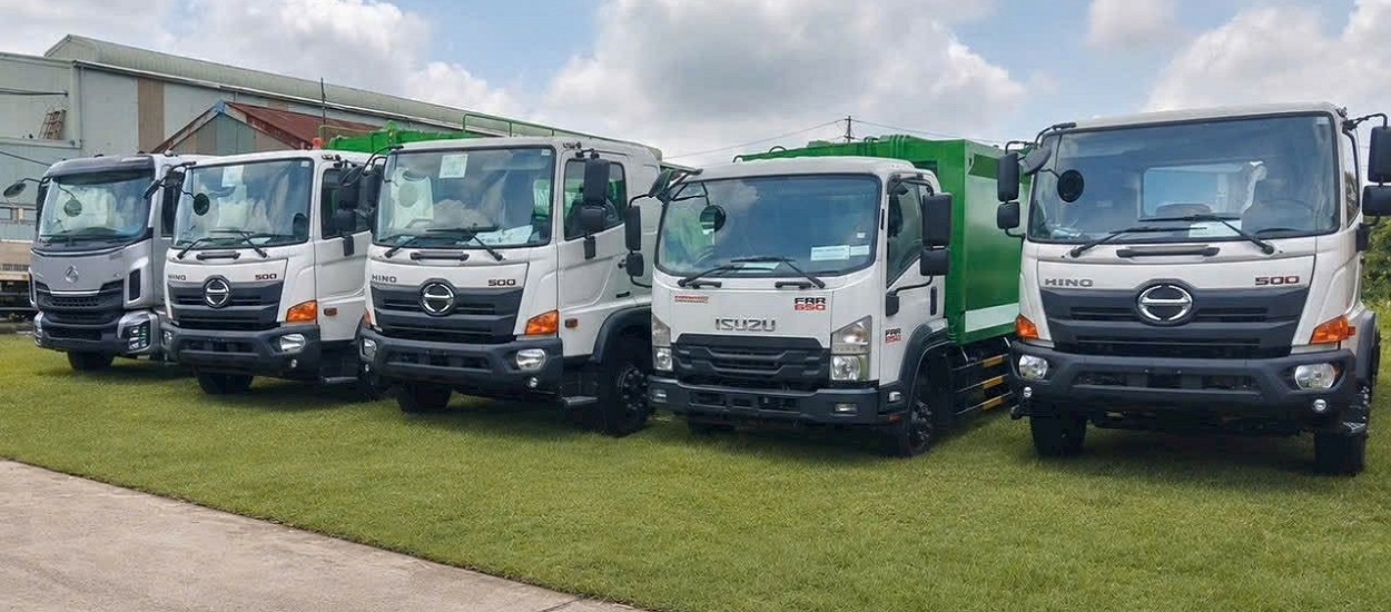 Xe cuốn ép rác - chở rác