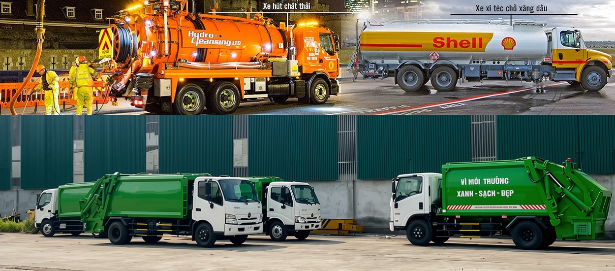 xe phục vụ vệ sinh môi trường
