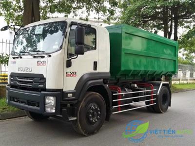 xe chở rác thùng rời 14 khối ISUZU