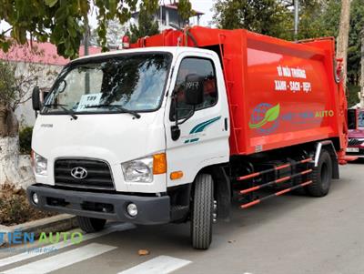 xe cuốn ép rác 10 khối HYUNDAI