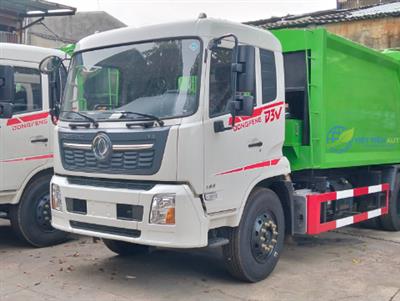 xe cuốn ép rác 14 khối DONGFENG