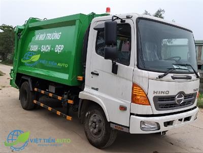 xe cuốn ép rác 9 khối HINO E5