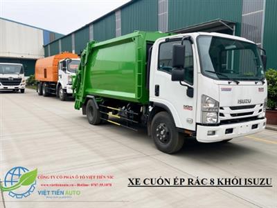 Xe ép rác 8 khối tải trọng 3 tấn