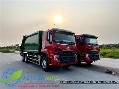 Xe ép rác 22 khối tải trọng 10 tấn